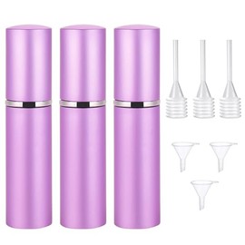 Biiange Mini Perfume Refillable Atomizer, Refillable Travel Perfume Atomizer Bottles, 10ML Perfume Scent Empty Pump Case, Portable Empty Atomizer Sprayer for Perfume, Cologne, Aftershave (Purple)