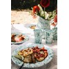 Enamelware Dinner Plate, 10.25 inch, Red/White Splatter (Single)
