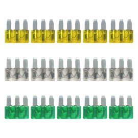 SINBRLAI Micro 3 Fuse 15PCS 20-30A, 3 Prong Micro Blade Fuse, Applicable to The Maintenance, Replacement of Car, Trucks, Ships, Automotive Lighting
