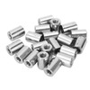 20Pcs Coupling Nut Round Rod Connector 304 Stainless Steel Female
