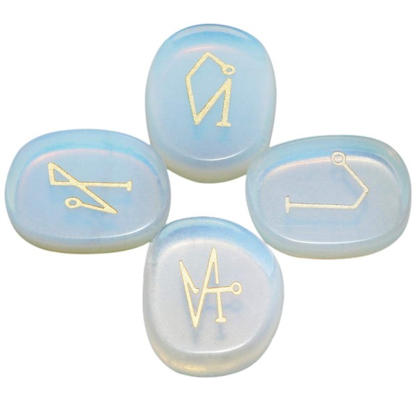 mookaitedecor Chakra Stones Set Engraved Polished Reiki Chakras Healing Stones Palm Stones for Reiki Balancing