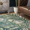 nuLOOM Cali Abstract Leaves Runner Rug, 2' x 6', Green