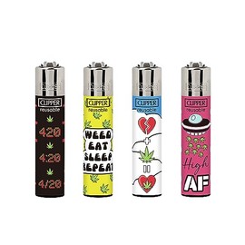 ksp partners ltd - 4 x clipper lighters WEED TRICKS
