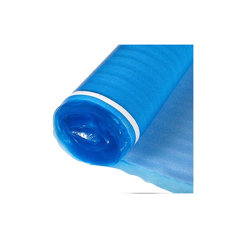 3in1 Vapor Barrier Flooring Underlayment w/Overlap and pre-Attached Tape Strip