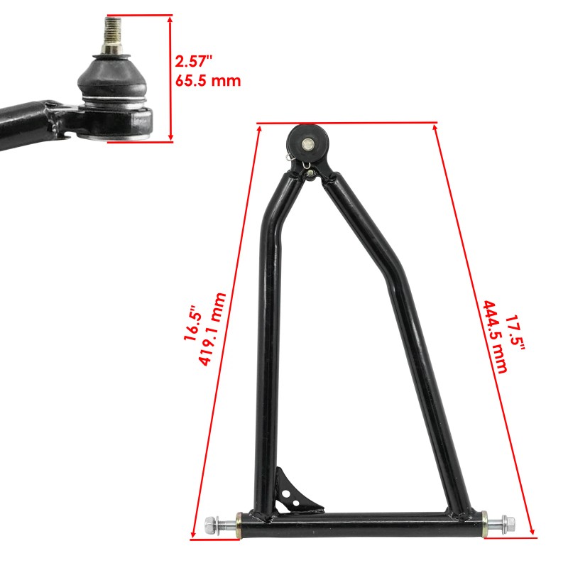 Caltric Front Upper Left A-Arm for Yamaha YFZ450R YFZ450 R