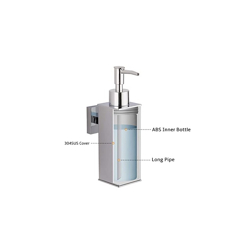 bgl Dispensador de jabón de Acero Inoxidable 304 con Soporte