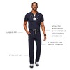 FIGS Axim Cargo Scrub Pants for Men – Navy Blue,