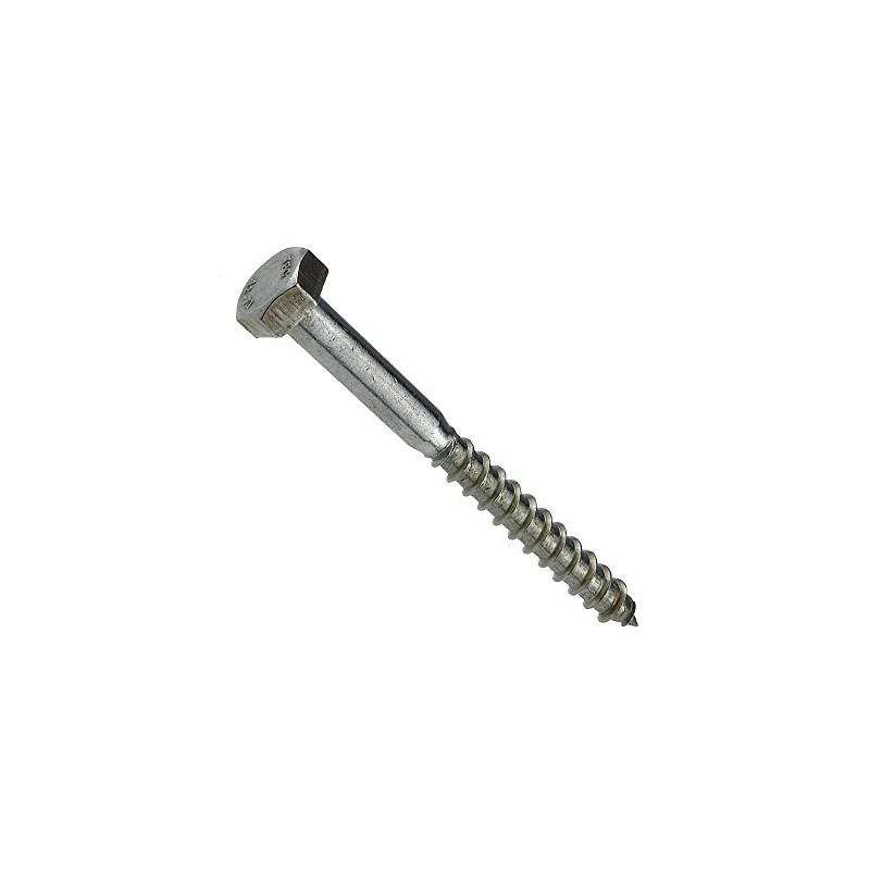 Hexagonal Wood Screws DIN 571 Stainless Steel A2 8 x
