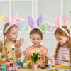DIYDEC Pack of 6 Easter Bunny Ears, Plush Rabbit Ears,