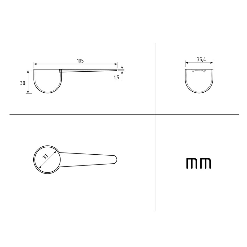 10 Gram 5 White Measuring Smidgen Micro Scoop 20 Ml