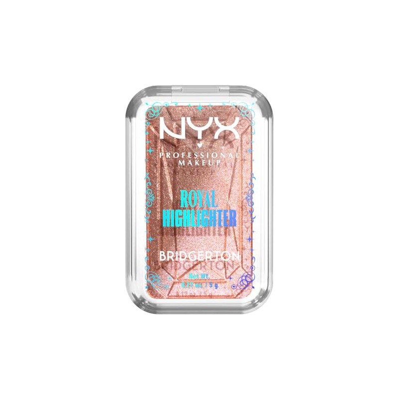 Nyx Professional Makeup, Bridgerton Iluminador en polvo, Tono: Iridescent peach