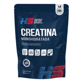Creatina Monohidratada 1 Kg 200 Servicios Hero Sport Sabor Sin sabor                                                                                  