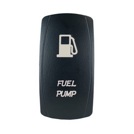 Laser Backlit Orange Rocker Switch Fuel Pump 20A 12V On/Off LED Light STV Motorsports