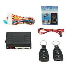 Shkalacar Central Locking Universal Car Door Lock Boot Unlock, Alarm System, Car Key Cover, Keyless Entry System, Central Locking Kit with Remote Control