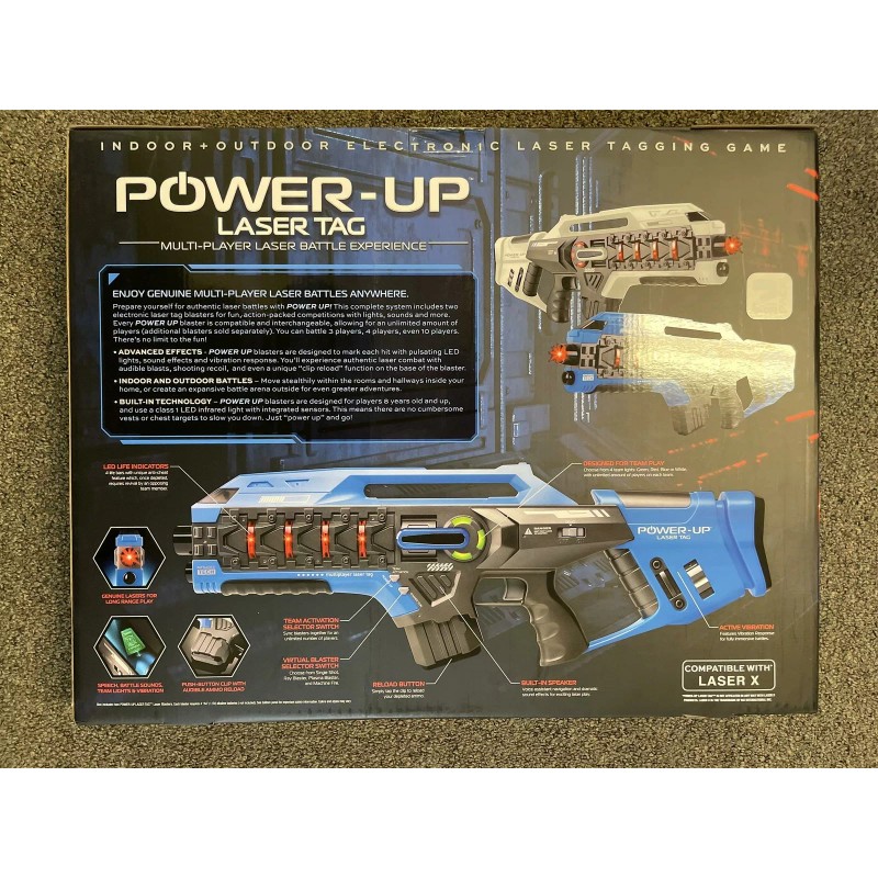 Power Up Laser Tag Large Blasters Voice & Sound Effect