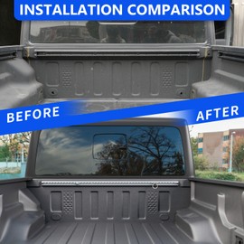 SZYANG Front Trail Rail System Compatible with 2020-2025 Jeep Gladiator Truck Bed Rail System Tie Down Rail Replacement for 2020-2025 Jeep Gladiator Accessories (Front Trail Rail)