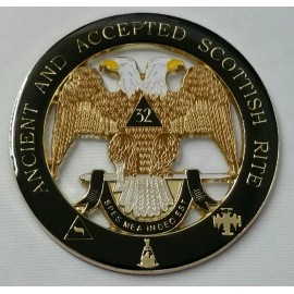 Freemason Masonic Ancient and Accepted 32nd Degree Car Emblem