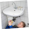 TEHAUX 2pcs Undermount Sink Brackets High Bathroom Clips for Secure
