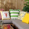 furn. Brunch Stripes Printed Outdoor Cushion Cover - Multicolour -