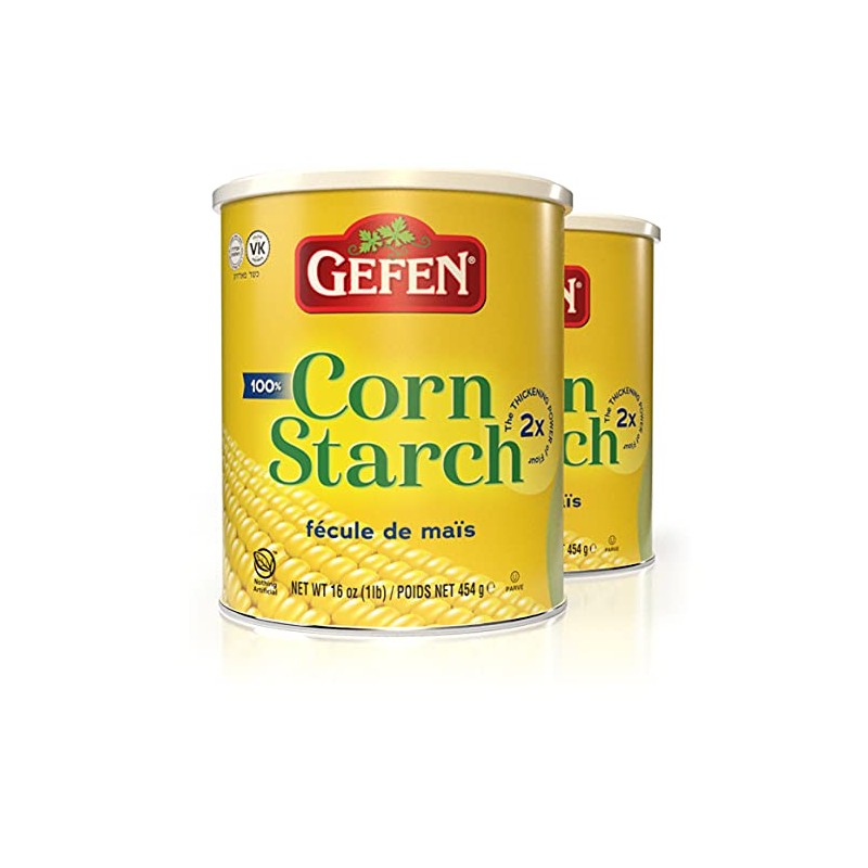 Gefen Corn Starch 100% Pure, 454g (Pack of 2) Resealable