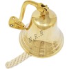 Nautical Maritime Brass Ship Bell with Wall Mounted Bracket Decorative