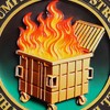 deDecoml Dumpster Fire Challenge Coin - The Strong Steel is