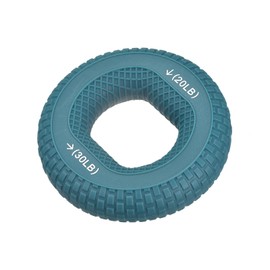 uxcell Hand Grip Strengthener, 3.07" 20-30 Lbs Silicone Rings Fingers Forearms Exercises Grip Trainer for Rock Climbing Athletes Workout, Dark Blue