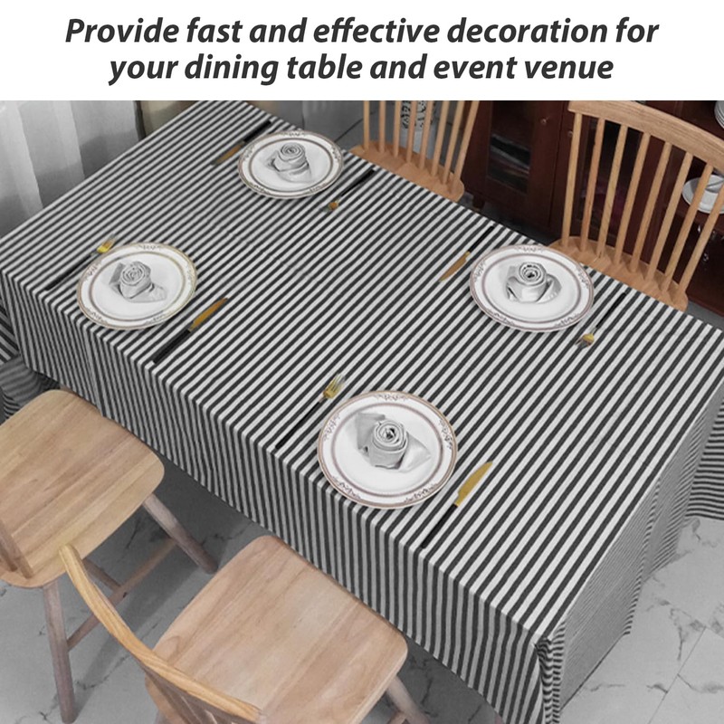 WUFGWBD 2 Striped Tablecloths, Table Decoration Tablecloths, Wedding Decoration Tablecloths,
