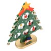 Wooden Christmas Tree Desktop Ornament Shatterproof Safe Eco Friendly Wooden