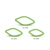 Decora 0803027 Cutter Set of 3 Long Leaf Plastic Green