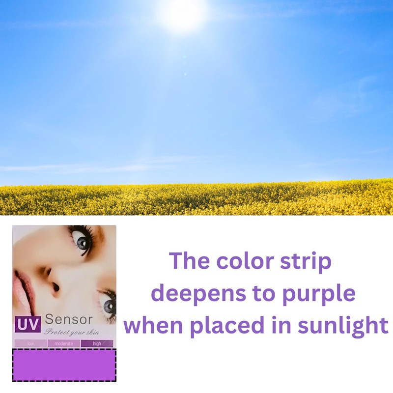 UV Tester, UV Tester Card, UV Detector, Reusable UV Identifying