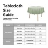 Easy-Going Faux Linen Waterproof Spill-Proof Tablecloth Stain Resistant Round Table