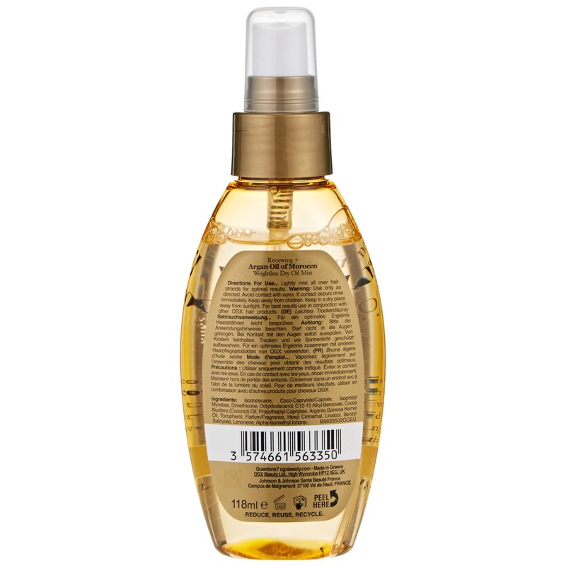 Ogx Renewing Argan Oil of Morocco Weightless Reviving Dry Oil,