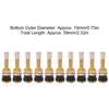 10 Pcs Valve Stems TR500 Straight Brass Heavy Duty Clamp