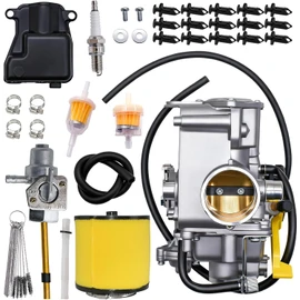 Carburetor TRX300EX Fit for Honda Sportrax 300 TRX300EX Engine Carb 1993-2008 with Air Filter and Fuel Petcock Switch