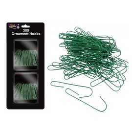 300 Christmas Tree Ornament Baubles Hangers Hooks Hanging Wire Holder Craft Hook (assorted sizing)
