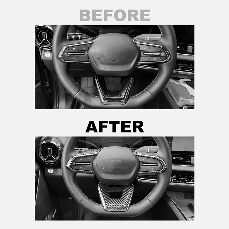 Premium Car Steering Wheel Handle Frame Cover, Compatible with Chevy