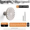Yagman 10 Pack Kitchen Cabinet Knobs Round Sunflower Dresser Knob