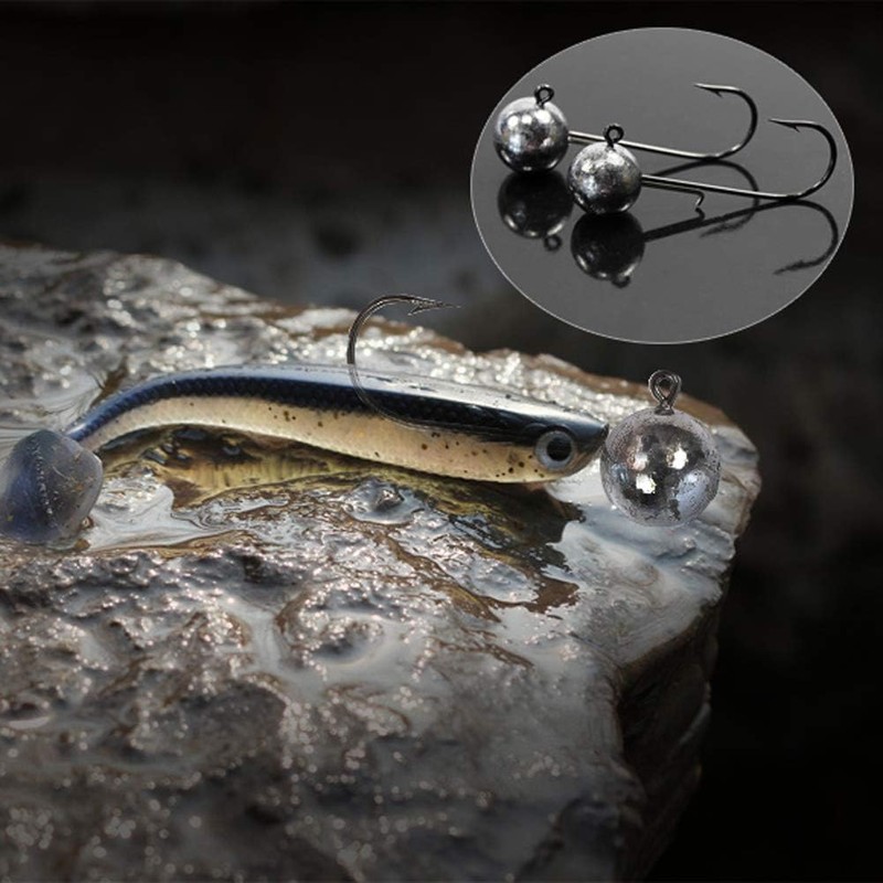 Jig Heads for Rubber Fish Fishing Jig Hook with Round