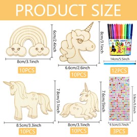 Horseshoe Wood, Pack of 24 Wooden Horseshoes Children's Birthday Wooden Crafts Wood, Wooden Horseshoe Crafts, Wooden Discs Horseshoe Shape Cut-Outs, for Children's Party, Children's Birthday, DIY