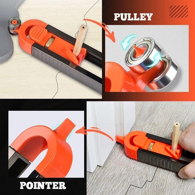 Profile Scribing Tool Contour Gauge with Lock Adjustable Locking Precise
