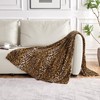 Edenleaf Leopard Print Blanket Fleece Throw Blanket for Bed Sofa