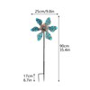 Luminous Windmill Stake Patio Outdoor Decoration Iron Windmill in the
