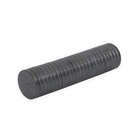 Creative Hobbies Ceramic Industrial Magnets - 1 Inch (25mm) Round Disc - Ferrite Magnets Bulk for Crafts, Science, Refrigerator or Whiteboard - 25 Piece Pack