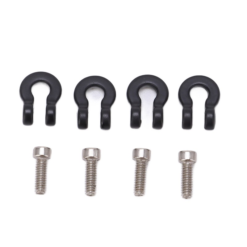 8pcs Metal Front Rear Bumper Trailer Hook for 1/24 RC