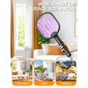 WOCVRYY Electric Fly Swatter Foldable Bug Zapper Racket with 4000V