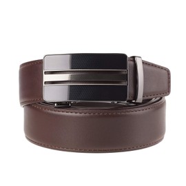 BelePala Ratchet Belt for Men Big and Tall 52 to 54 Inch Brown