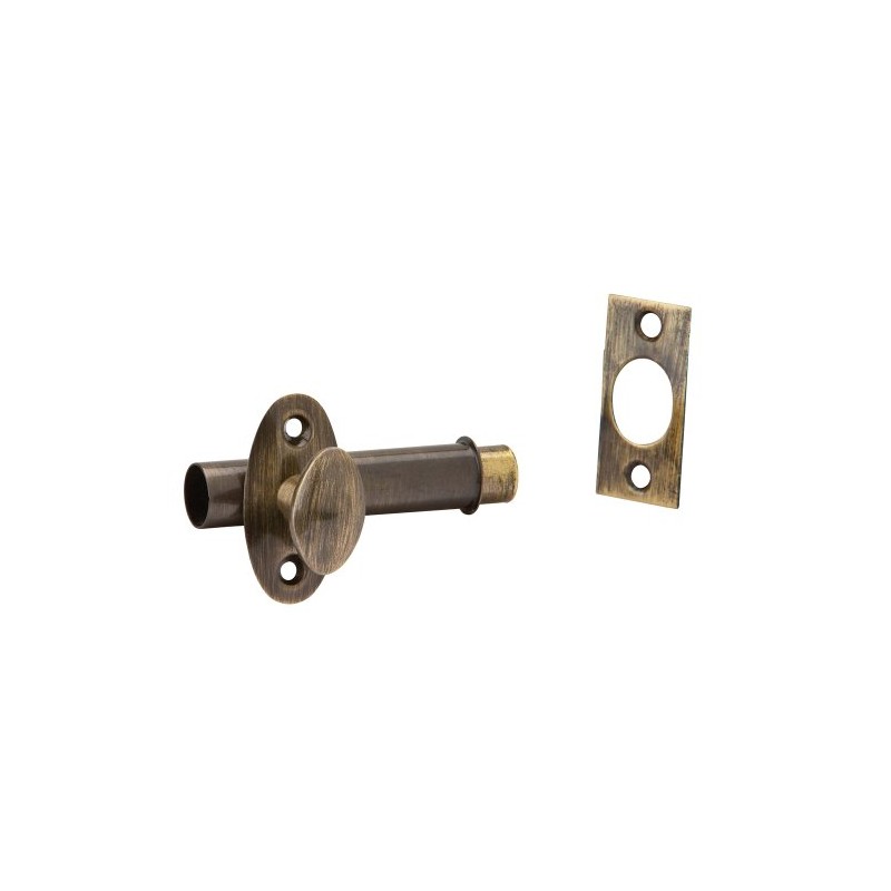 SCHLAGE Ives S48B5 Mortise Door Bolt, Satin Brass Blackened