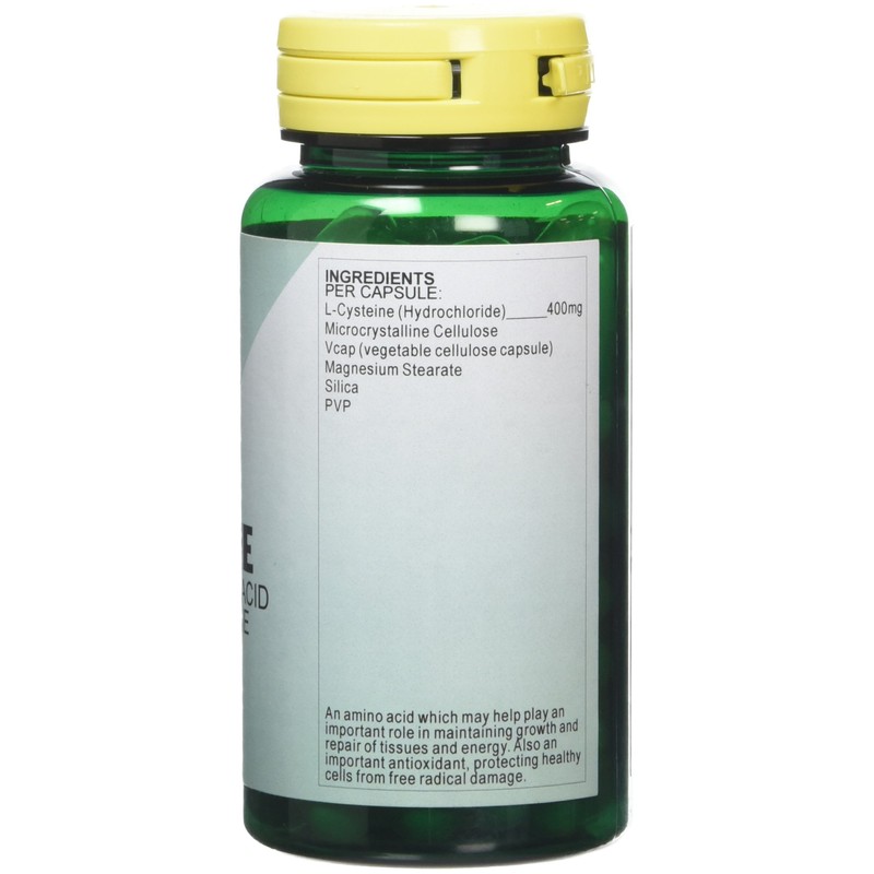 Health Plus Amino L-Cysteine 400mg Amino Acid Supplement - 60