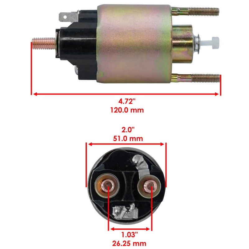 Caltric Starter Relay Solenoid for Kawasaki Mule SX KAF400 2017